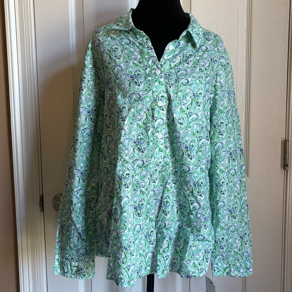LIZ CLAIBORNE Paisley Blouse